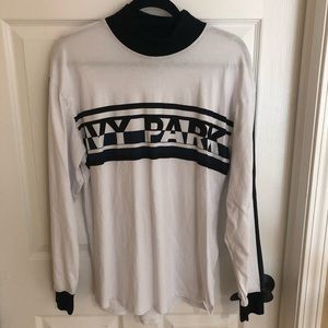 IVY PARK Long Sleeve Mock Neck Top